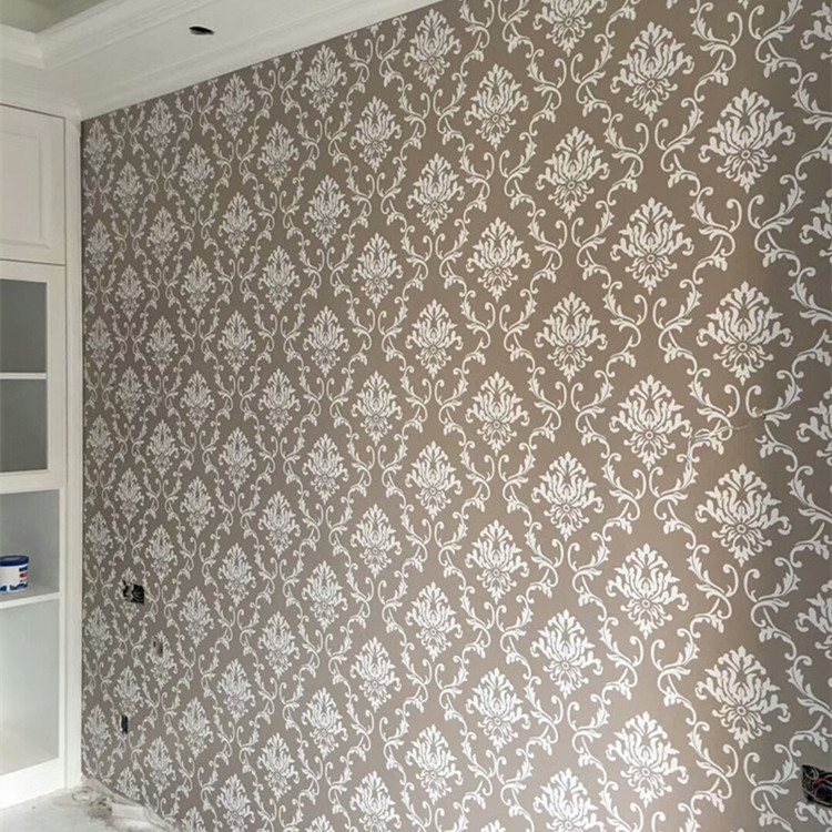 寸金絲網(wǎng)印花漆液體壁紙漆藝術(shù)漆印花滾花藝術(shù)涂料背景效果圖